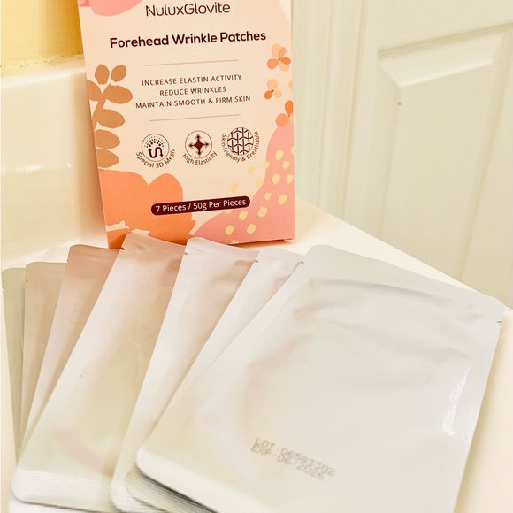 Nuluxglovite Forehead 7 Anti Wrinkle Patches with Hydrolyzed Collagen NWB - Picture 5 of 7